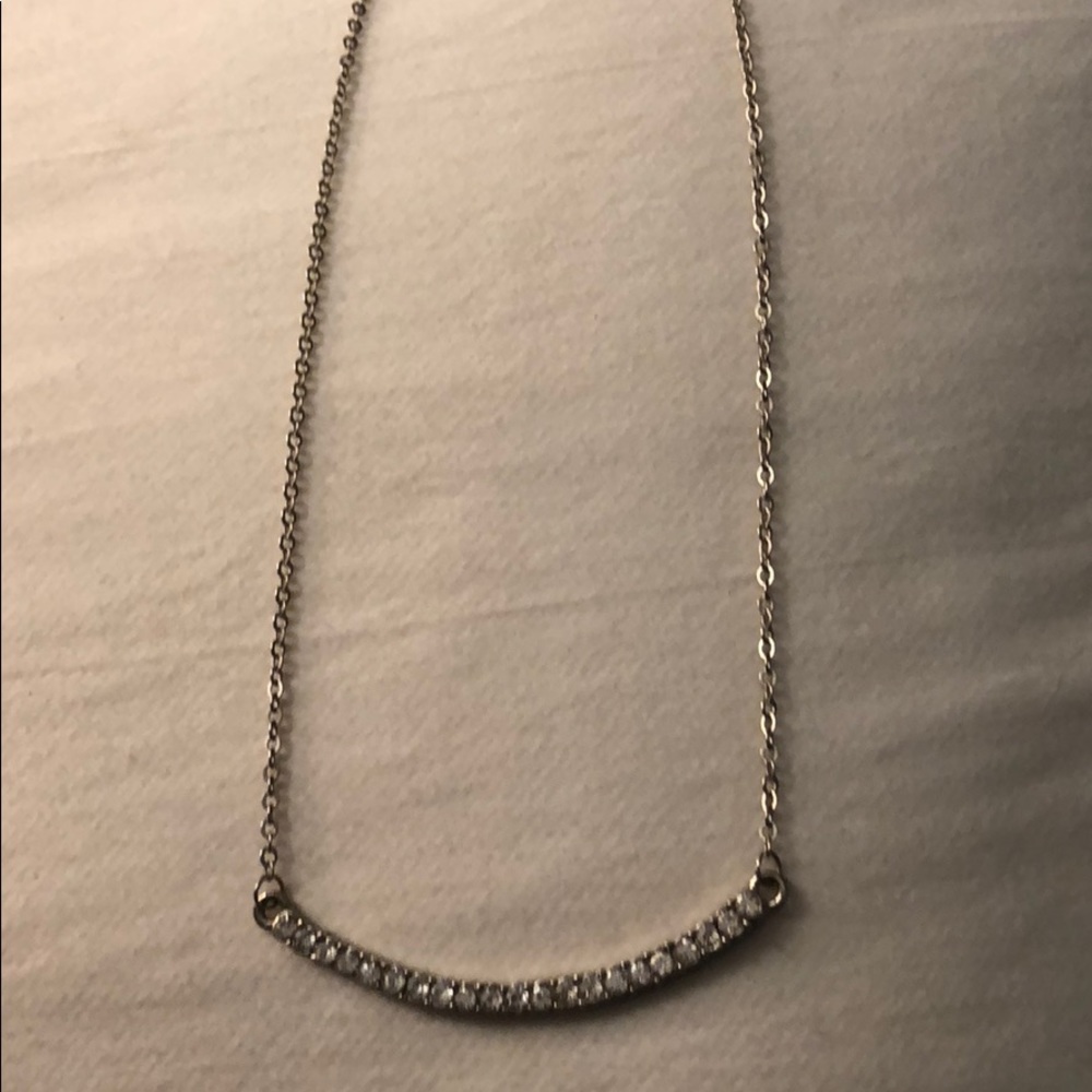Silver Rhinestone Necklace